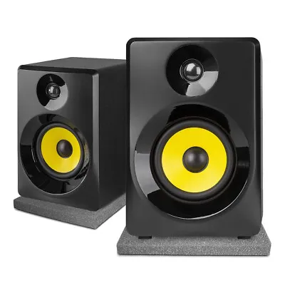 Vonyx 50B Active Studio Monitors 5  Powered Speakers 70 Watt Black With Pads • £125