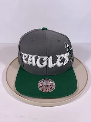 Philadelphia Eagles Snapback Hat Mitchell And Ness Nice Shape! Original NFL • $19.99