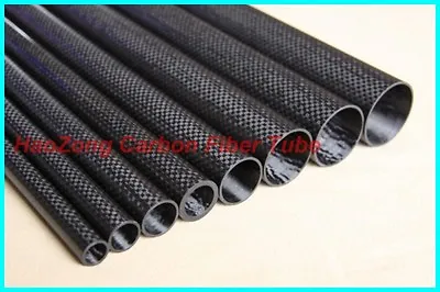 3k Carbon Fiber Tube 10mm 11mm 12mm 13 14mm 15mm 16mm 17 18mm 19 20mm X 500mm UK • £10.79