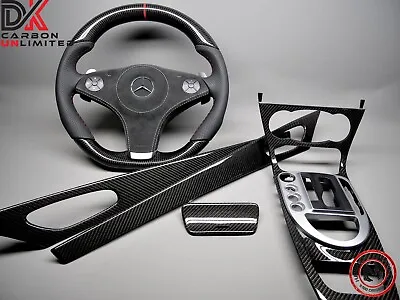 Mercedes R230 SL63 AMG 2009 2012 ONLY Gloss Carbon Fiber 4 Pcs Interior Trim Kit • $2399