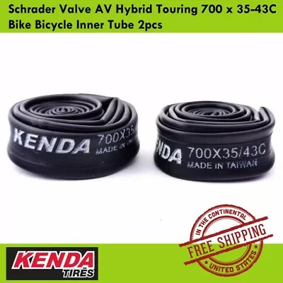 Kenda Schrader Valve AV Hybrid Touring 700 X 35-43C Bike Bicycle Inner Tube 2pcs • $30.25