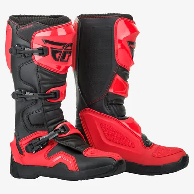 Fly Racing Maverik MX Boots - Red/Black - SZ 12 - 364-67312 • $119.95