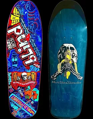 Blind Skateboard Deck Mark Gonzales Cease & Desist Signed By Artist Marc McKee￼ • $380