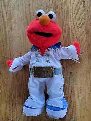 Vintage Elmo Elvis Singing Dancing Toy Doll Plush Mattel 14  Tested Working • $22.99