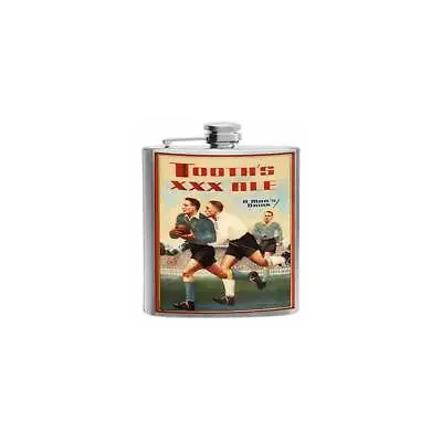 Tooth's XXX Ale Beer Hip Flask 6oz Bundy Barware Vintage Pub Art Rugby League • $19.50
