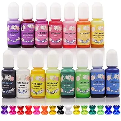 LET'S RESIN Epoxy Resin Dye15 Color Translucent Epoxy Resin Pigment • $14.71