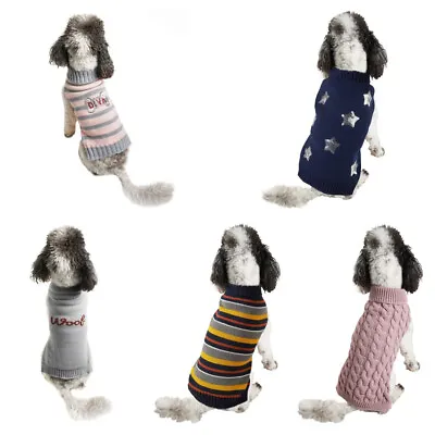 £5.99 • Buy Pet Puppy Dog Woof Diva Stars Striped Outfit Jumper Size Small Medium New 