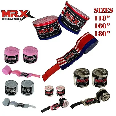 180  Hand Wraps MMA Muay Thai Kick Boxing Inner Gloves Mexican Style Cotton Pair • $8.99