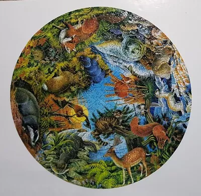 Waddingtons Qualitex 500 Piece Circular Jigsaw Puzzle Mammals 1973 COMPLETE • £9.99