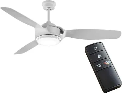 Sedgewood 60 In. White Color Changing Integrated LED Matte White Ceiling Fan • $105.38