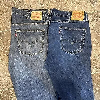 Levi’s 559 And Levi’s 505 Men’s Denim Blue Jeans Size 40x30 (Lot Of 2) • $29.99