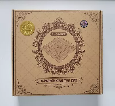 Amerous 4-Player Shut The Box Dice Game - New And Sealed • $19