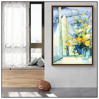 Michel Henry Large Original Painting Oil On Canvas Floral Still Life Signed Art • $7395