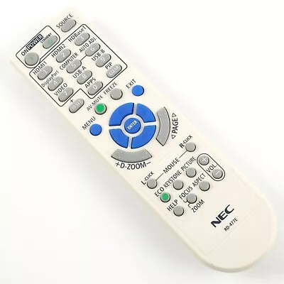 NEC RD-477E Genuine Remote Control | For NEC Projector • £15
