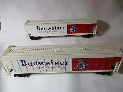 2 Brand New 53 Ft. Budweiser Covered Hopper Cars.#7529.h.o Scale • $29