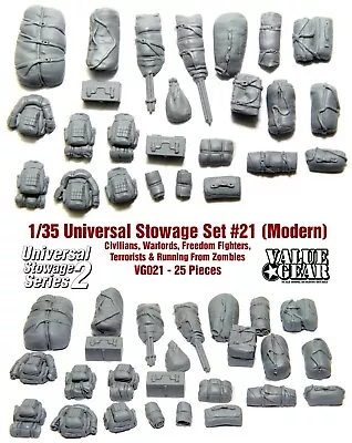 1/35 Universal Stowage  Series 2 Modern  Set #21 - Value Gear Details - 25 Pcs • $11.50