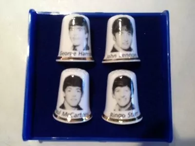£9.99 • Buy The Beatles Set Of 4 Fine Bone China Thimbles Made In Stoke On Trent Fab Four