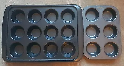 Cupcake Baking Tins 12 Cup & 6 Cup Trays Muffin Cake Trays Or Yorkshire Pudding • £6.95