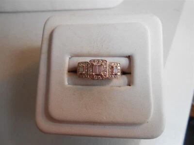 £4.03 • Buy Gorgeous Diamond Ring 14kt Rose Gold