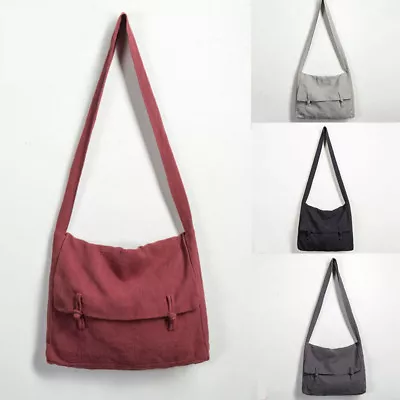 Chinese Cotton Linen Shoulder Bag Zen Buddhist Monk Meditation Crossbody Bags • $27.12