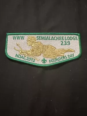 Semialachee Lodge #239 2012 NOAC Founders Day OA Flap (C) (AL) • $9