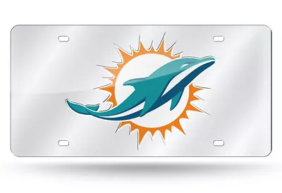 Miami Dolphins NFL Football Mirror License Plate - Auto Tag - Vanity Plate   • $39.99