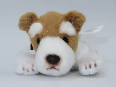 Yomiko Classics Russ Berrie Fox Terrier Plush Magnet 5  Puppy Dog Magnetic • $9.99