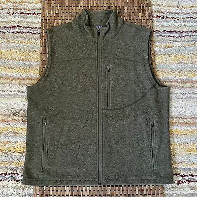 IBEX 100% Australian Merino Wool Full Zip Vest Forest Green Men’s Size XL • $114.95