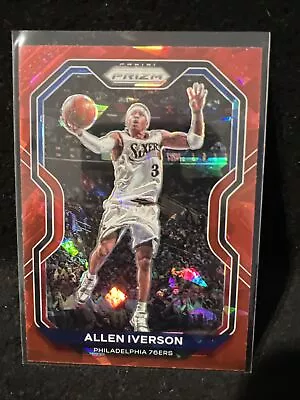 2020-21 Panini Prizm Allen Iverson #19 Red Cracked Ice | Philadelphia 76ers • $4.99