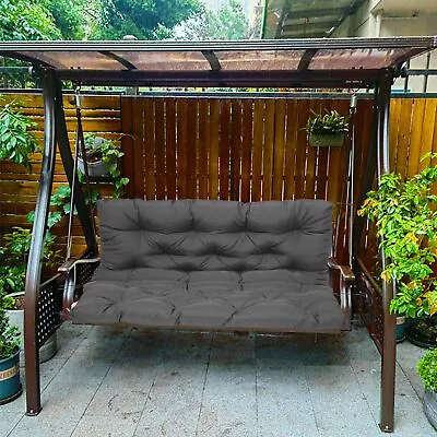 Replacement Cushions 2 Seater 3 Seater Garden Swing Bench Chair Seat+Backrest • £35.95