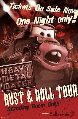 Disney Pixar Cars Toons - Heavy Metal Mater Poster • $22.99