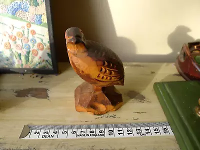 Japanese Vintage Wood Carving Bird  Wood Figuire Japanese Art ④ • £9.99