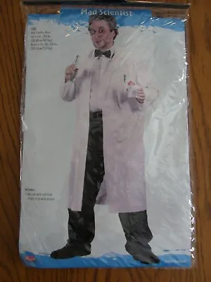 Adult Mad Scientist White Lab Coat Halloween Costume Doctor - New • $14.99