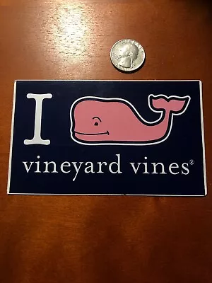 New I Whale Vineyard Vines Sticker Laptop Yeti Car Decal • $2.84