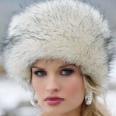 Women Russian Fluffy Rabbit Fox Faux Fur Hat Winter Ear Warmer Ski Caps Soft Hat • $8.78