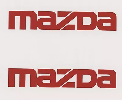 2x  MAZDA  6  Red Vinyl Decals  Stickers Trucks  Windows Car Show  Decal • $7.98