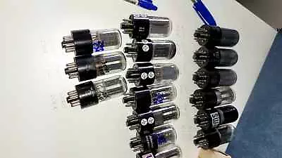 6SN7 GT/ VT-231 Vacuum Tubes RCA GE Sylvania Stwart Warner (lot 16 TUBES) • $439.62