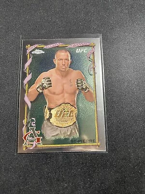 2024 Gsp Georges St Pierre Topps Chrome Ufc Aag-17 Allen And Ginter Sp Card • $0.99