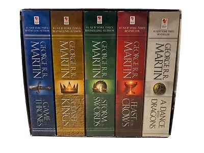 A Song Of Ice And Fire - A Game Of Thrones 5-Book Box Set By Martin - Very Good • $17.97