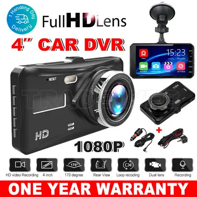 $36.95 • Buy Car Dash Camera Touch Screen Night Vision Video Recorder Front And Rear Dual Cam