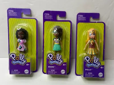3 Doll Lot Polly Pocket Doll With Trendy Outfit 2021 Measures Approx. 3.5  Tall • $21.83