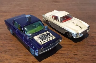 Vintage Corgi Oldsmobile Super 88 Man From Uncle 497 & Volvo P1800 The Saint 258 • $6.30