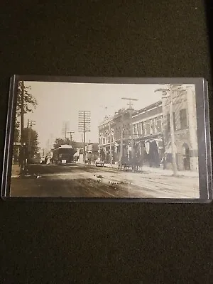 Marine City Michigan Main St. Pesha RPPC Postcard • $44.99