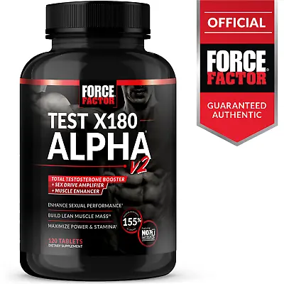 $39.99 • Buy Force Factor Test X180 Alpha V2, Testosterone Booster & Muscle Builder For Men