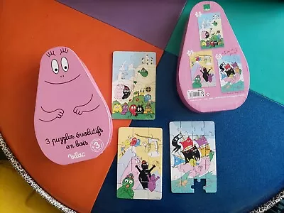 Barbapapa 3 Puzzles In One Box By Vilac 2007 - Missing One Piece • $29.99