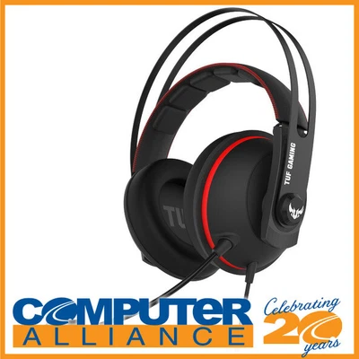 $79 • Buy ASUS 3.5mm/USB TUF Gaming H7 Red Headset