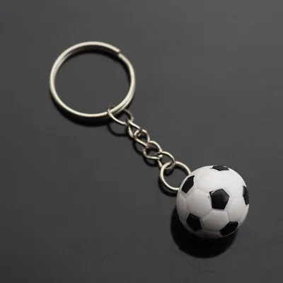 Mini Soccer Ball Keychain Key Ring Pendant Charm High School Player Coach Gift • $6.99