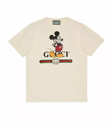 $820.86 • Buy Gucci Disney X Gucci Print Cotton Oversize Beige White T-shirt