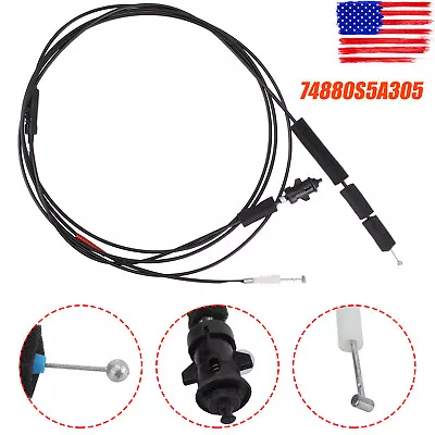 Trunk Lid Fuel Door Release Cable 74880-S5A-A02 For Honda Civic 2001-2005 1.3/1. • $18.97