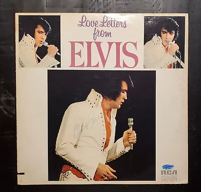 Elvis Presley Hand Signed Autographed Love Letters 1971 RCA Album Lifetime COA • $1299